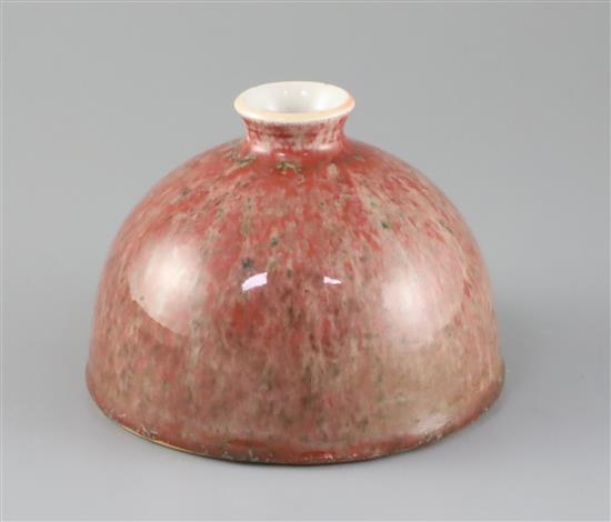 A Chinese sang de boeuf glazed beehive water pot, possibly 19th century, Diam.13.5cm